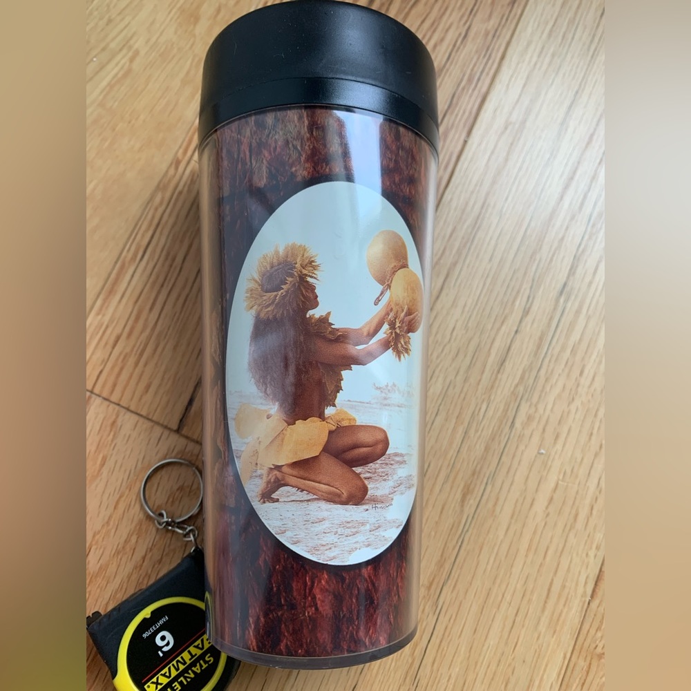 Hawaiian travel mug ‘Chat of Aloha’ Authentic, purchased in Honolulu. NWOT 🌸🌺 - Picture 3 of 7